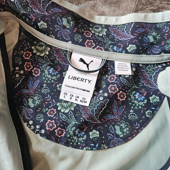 Puma x Liberty Golf 1/4 Zip Floral Print Pullover Men's Size Large - Picture 5 of 8